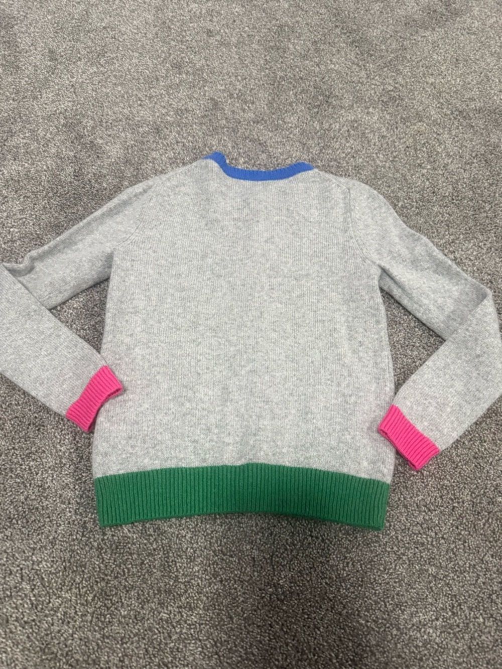 Mini Boden Gray Pencil Pockets Cardigan Sweater Sz 6-7 - Picture 3 of 5